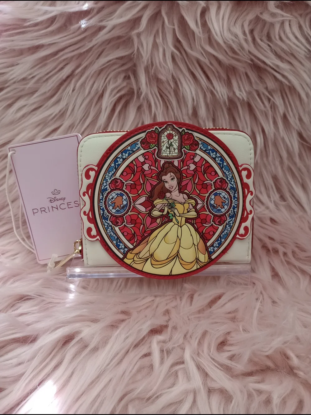 Loungefly Disney Beauty and the Beast Belle Stained Glass Portrait Wallet